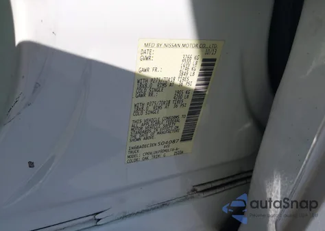 2014 Nissan Titan Pro-4X z USA, uszkodzony, nr VIN 1N6BA0EC3EN504087